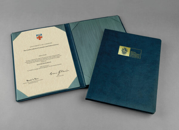 Royal Holloway University of London Luxury Certificate Holders