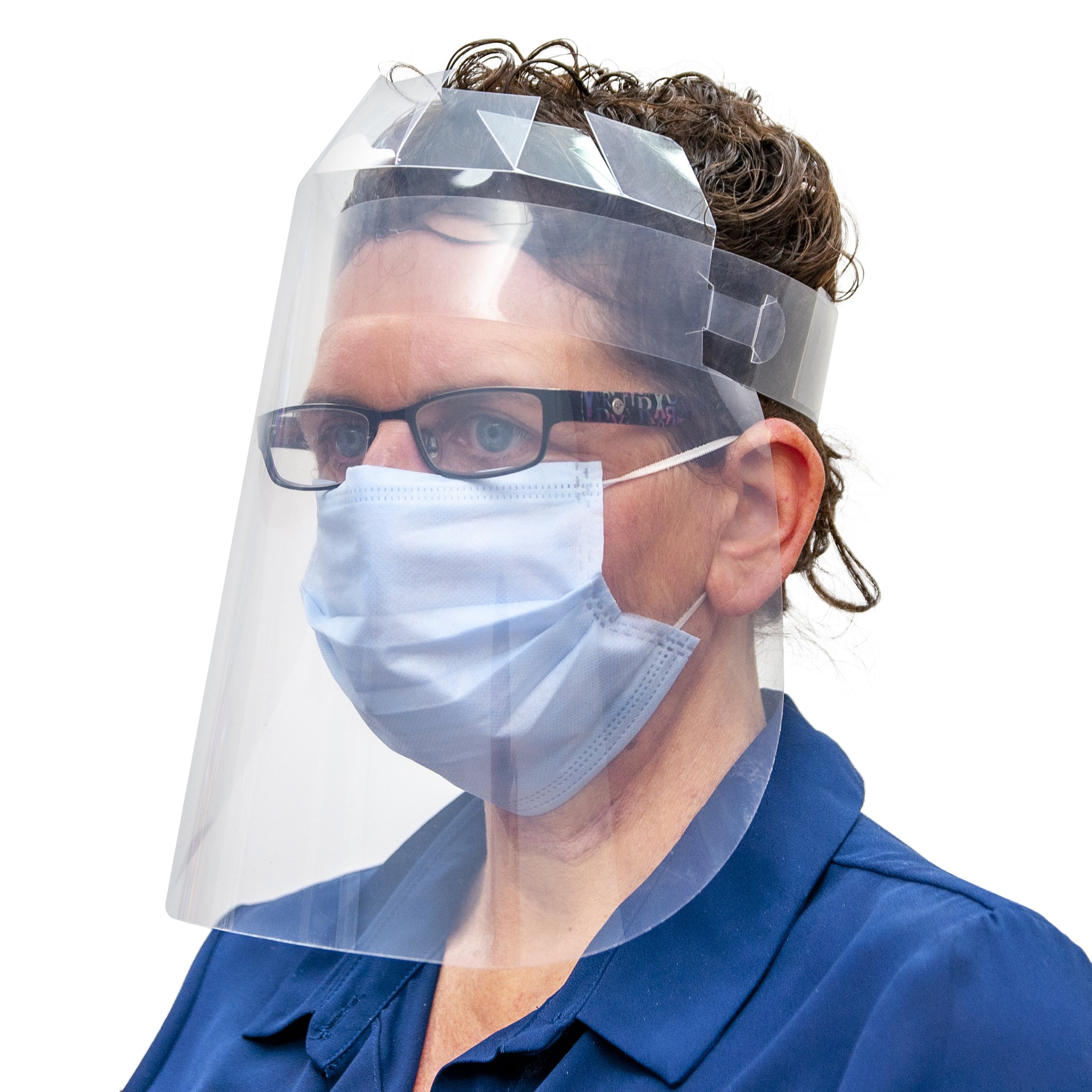 Reusable Full Face Protective Visor School Smart