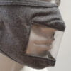 grey window face mask